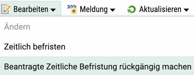 zeitliche befristung rueckgaengig.machen